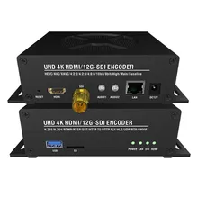 H. 265 UHD H. 264 4K 60fps HDMI-Compatible SDI Video Streaming Encoder with Srt/HTTP/Hls/Flv/Rtsp/Rtmp/Rtmps/UDP/Rtp