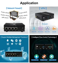Router Mini PC de Alto Rendimiento Intel N100 con 4 RJ45 Puertos