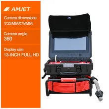 Amjet R13-Max Telecamera Il Pannello di Controllo Presenta un Design della Zona Funzionale Fognatura