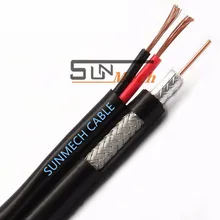 สายเคเบิล CCTV Rg58 Rg59 RG6 Rg6u 75ohm สายเคเบิลสื่อสาร CATV