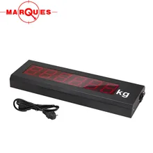 Pantalla LED grande externa, pantalla remota LED roja, tablero de puntuación de báscula
