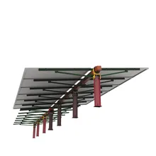 Sistema de Montagem Solar de Eixo Único em Aço Galvanizado Durável