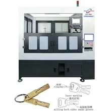 Jz-5.11f Macchina per il taglio e la marcatura di chiavi con laser a doppio mandrino, macchina per serrature e chiavi, macchina per il trasferimento delle chiavi, macchina per la marcatura laser, macchina per la marcatura a serpente, macchina per la fresatura
