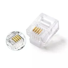 4 Spina Rj-9 Connettore Modulare 4p4c Rj9 Spina Modulare per Cavo Telefonico