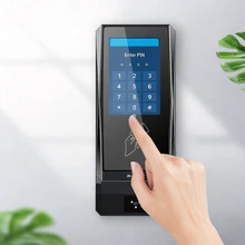 Système de contrôle d'accès sans fil Linux à écran tactile programmable sur mesure avec lecteur de code-barres RFID 3.5"