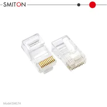 금도금 Rj48 Rj49 Rj50 커넥터 10p10c 모듈러 플러그