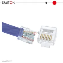 Ağ Bağlayıcı UTP RJ45 CAT6 Şeffaf Kısa Modüler Fișek