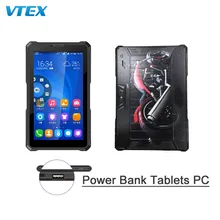 Funda trasera personalizada resistente como función de banco de energía hecha a medida panel táctil GPS tableta PCS Android SIM 4G Quad Core