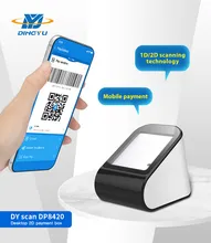 Pemindai Kode QR Handheld USB Desktop Pemindaian Otomatis 1d 2D