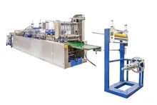 Mesin Pembuat Kontainer/Kotak Sayuran Plastik Otomatis dengan Proses Termoforming dan Penumpukan