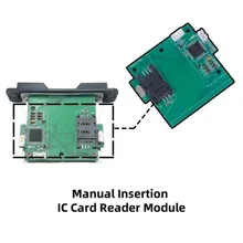 Module de lecteur de carte IC à insertion manuelle RS232 pour système de contrôle d'accès Module de lecteur de carte IC à insertion manuelle RS232 pour système de contrôle d'accès