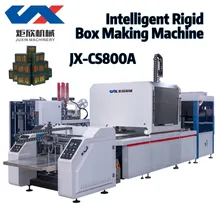 Jx-CS800A Máquina Automática de Fabricação de Caixas Rígidas de Alta Velocidade Caixa de Alta Qualidade