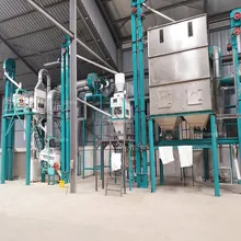 Gelişmiş 50 Ton/Gün Otomatik Mısır Unu Değirmeni Makinesi PLC Kontrol Sistemi ile