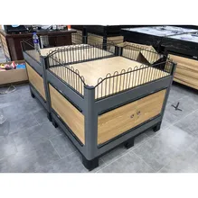 رفوف سوبرماركت مخصصة طاولة ترويجية رفوف مت stacking رفوف تخزين عرض رفوف خضار