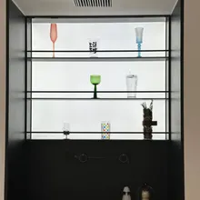 Bequemer, hochfester, maßgeschneiderter, hintergrundbeleuchteter, integrierter LED-Küchenregal