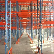 Rastrelliera di stoccaggio a trave con fermo posteriore per pallet, asta antiscivolo per prevenire lo spostamento del carico per rastrelliere da magazzino, rastrelliera pesante in acciaio