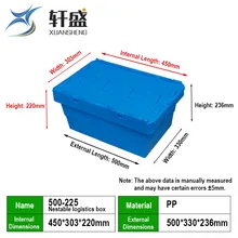 積み重ね可能なプラスチック物流コンテナ コンパクトな収納ソリューション 製造元
