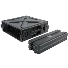 Caja de servidor en rack de plástico duro impermeable 3U, caja de rack resistente a impactos