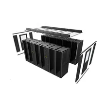 Micro Data Center con infrastruttura di rack server con sistema di raffreddamento e sicurezza