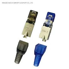 CAT6A/Cat7/Cat8 FTP/STP geschirmter modularer Stecker werkzeuglos RJ45 8p8c Netzwerkmodulstecker