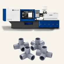 Máy phun nhựa cho phụ kiện ống PVC bền với 4 lỗ khuôn
