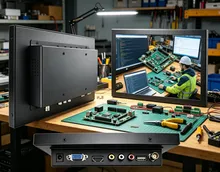 7 Schermo Touch IPS da Pollici Integrato per Sviluppo Monitor HDMI VGA AV BNC USB per Sistema di Telecamere di Sicurezza CCTV