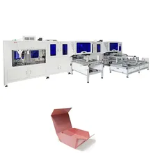 Machine d'assemblage de boîte entièrement automatique et pliable Machine de fabrication de boîte