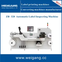 Zb-320 Etikett Automatische Inspektions- und Wickelmaschine mit Bst Inspektionssystem