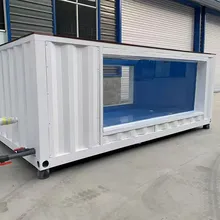 Überirdisches Schwimmbecken Modulare Containerpools Schwimmfabrik Rechteckige Mosaik Kleine Container Kinderpool