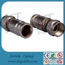 RG6/Rg59/Rg11 Coaxiale kabelcompressieconnector