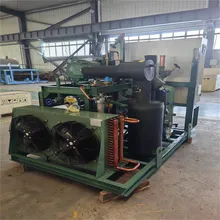 冷蔵室冷凍圧縮機 5HP R22/R404A 空冷オープンタイプ冷蔵保管圧縮機凝縮ユニット
