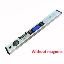 Livello Digitale Protractor Misuratore Angolare Inclinometro Elettronico 360 Grado senza Magneti Livello Angolo Pendenza Ruler 400mm