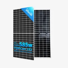 Stabiele Mpp Tracking Compatibiliteit 585W Zonnepaneel voor Alle Belangrijke Zonne-energie Regelaars