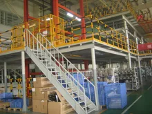 Sistema de plataforma de estantería de acero para entreplantas de almacenamiento
