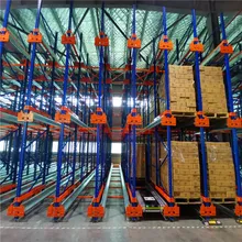 Sistema di scaffalatura a pallet con shuttle radio in metallo per magazzino