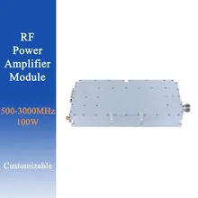 การออกแบบที่กะทัดรัด 500-3000MHz 100W โมดูลขยายกำลัง RF สำหรับระบบการสื่อสารไร้สาย