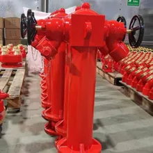 Zweiseitiger Säulenhydrant für Feuerlöschanlagen