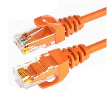 UTP CAT6 Cu Geçiş Fluke Testi için Dizüstü Bilgisayar Yönlendirici RJ45 Ağ Yaması Kablosu