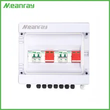 Scatola combinatrice in plastica e metallo, pannello di combinazione, scatola di connessione per sistema solare, scatola array PV