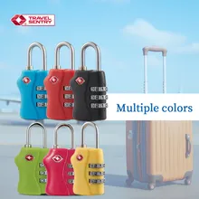 Nouvelle valise en plastique avec code de verrouillage, mini, colorée, assortie, cadenas à code approuvé par la TSA