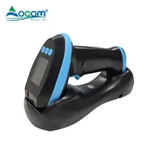 Ocom tragbarer Handheld QR-Code-Scanner Android Barcode-Scanner Gun 1d 2D kabelloser Handheld Barcode-Scanner mit LED-Bildschirmanzeige