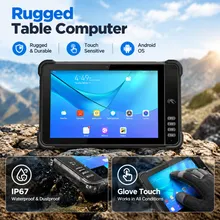 Computador tablet robusto profissional com módulos multifuncionais, RFID, GNSS e leitor de códigos de barras