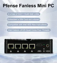Leistungsstarker Mini-Router lüfterloser Computer mit 8g RAM und 512g SSD Desktop-PC