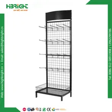 Tek Taraflı Tel Ağı Mesh Sergi Rafı Mağaza Sergi Standı