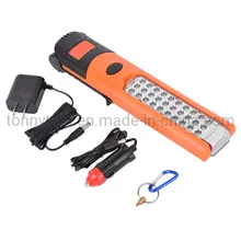 ไฟทำงานแบบพับได้ LED ชาร์จไฟได้ 33LED ไฟทำงานพร้อมไฟแฟลช LED ที่ด้านบน