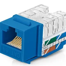 Universele CAT6 RJ45 Keystone Jack Tool Less Herbruikbare Module voor Draagbaar Netwerk Aansluiting