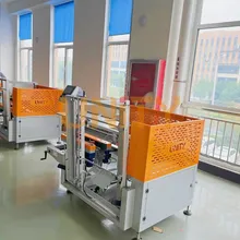 Kartondan Kutu Şekillendirme Makinesi Özelleştirilmiş Ambalaj Hattı Kutu Dikeyleştirici
