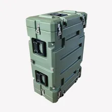 4u Valigia da volo con montaggio su rack in polietilene robusto