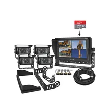 1080P Wasserdichtes Rückfahrkamera IPS-Bildschirm DVR Monitor System