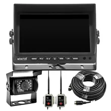Cámara de visión trasera inalámbrica para camiones HD 7inch 2.4G Sistema de cámara de vehículo inalámbrico